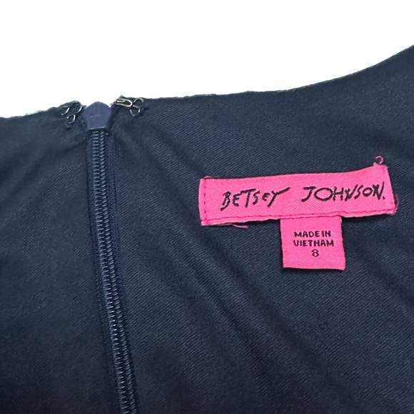 Betsey Johnson Coquette Floral Print Boho Wrap Tie Ruffle Bambi Mini Dress - Picture 4 of 9